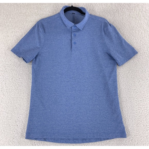 lululemon athletica Other - Lululemon Evolution Polo Shirt Mens Small‎ Blue Short Sleeve Casual Golf Active